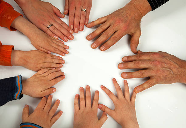 istock Hands in a circle - family, 489807667