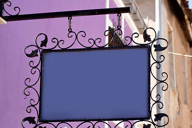 istock purple antique sign 489807809