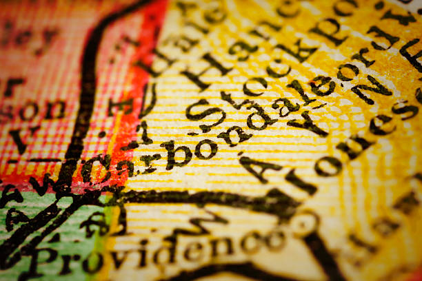 istock Carbondale, Pennsylvania on an Antique map 489809076