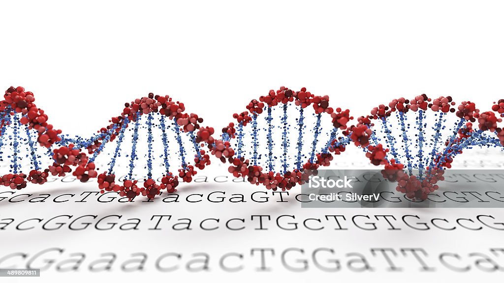 Sfondo di DNA - Foto stock royalty-free di Biochimica