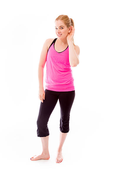 istock Young woman trying to listen 489810111