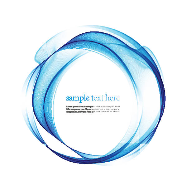  Blue wave line abstract background. Vector illustration