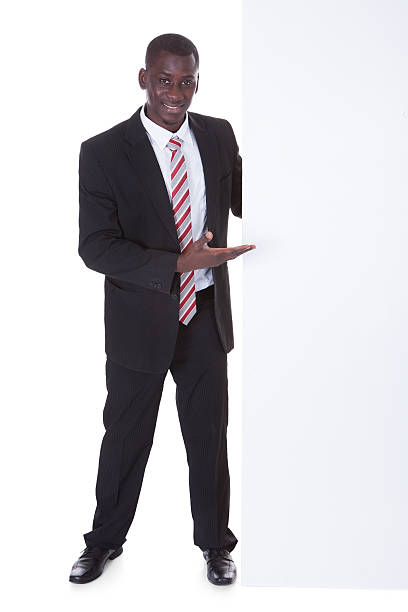 istock African Businessman Holding Placard 489810810