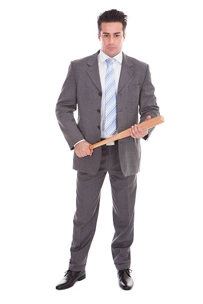 istock Businessman Holding Baseball Bat 489811440