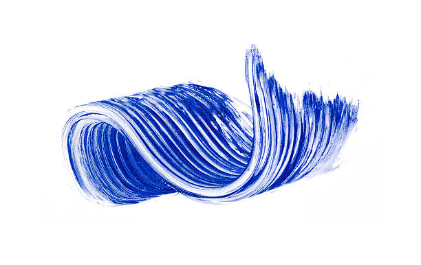istock Smears of blue mascara 489814447