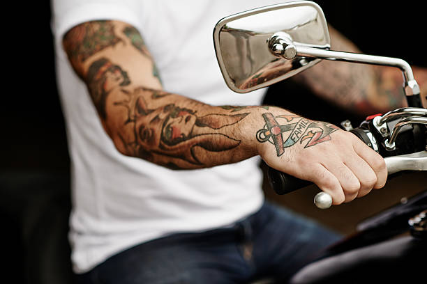 135 Biker Tattoo Men Macho Stock Photos, Pictures & Royalty-Free Images -  iStock