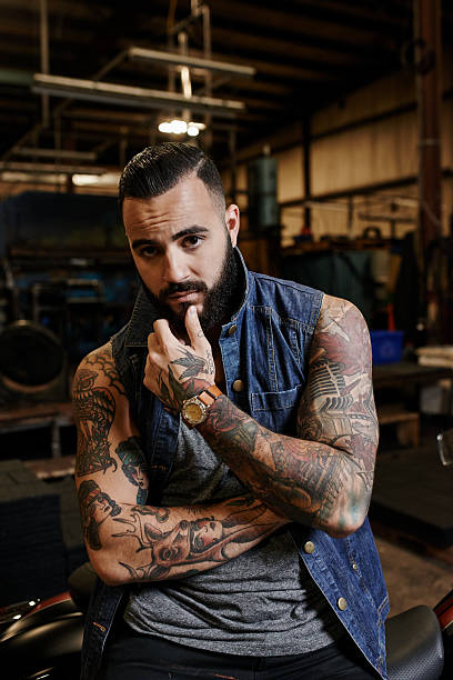 135 Biker Tattoo Men Macho Stock Photos, Pictures & Royalty-Free Images -  iStock