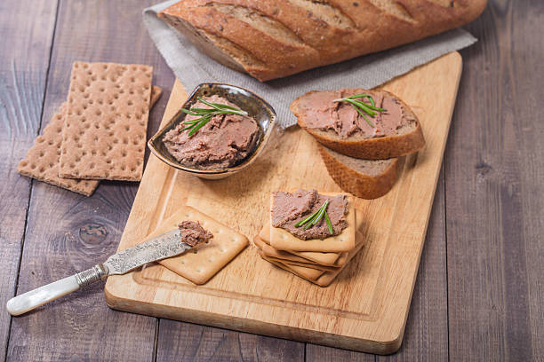istock Homemade meat snack  liver pate 489831982