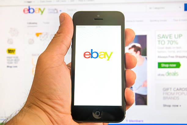 ebay （イーベイ）で画面 - store application software iphone mobile phone ストックフォトと画像