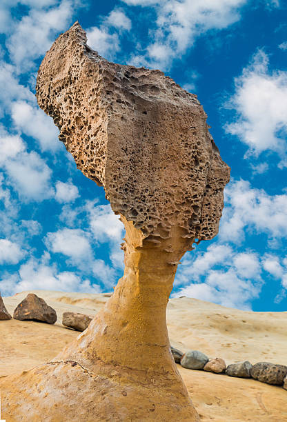 istock Queen Head Rock in Yehliu Geopark, Taiwan 489836532
