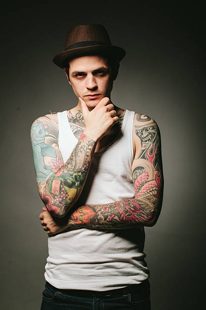 istock Portrait of a tattooed man 489838028