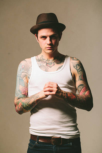 istock Portrait of a tattooed man 489838790