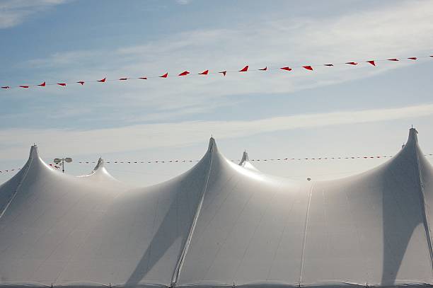 istock Tent Skyline and Pennants 489838832