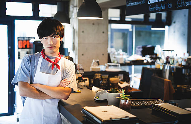 istock Confident Asian Cuisinier in a Restaurant 489839764