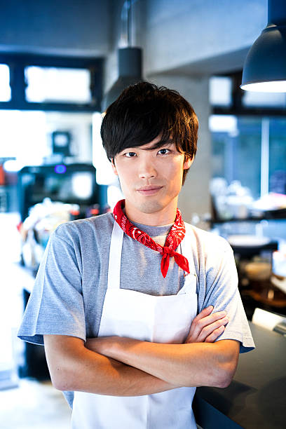 istock Vivid Portrait of an Asian Chef 489839966