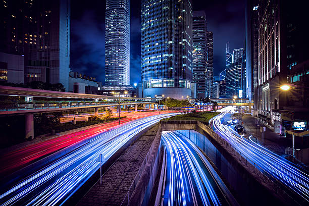 istock Hong Kong central district at night 489840950