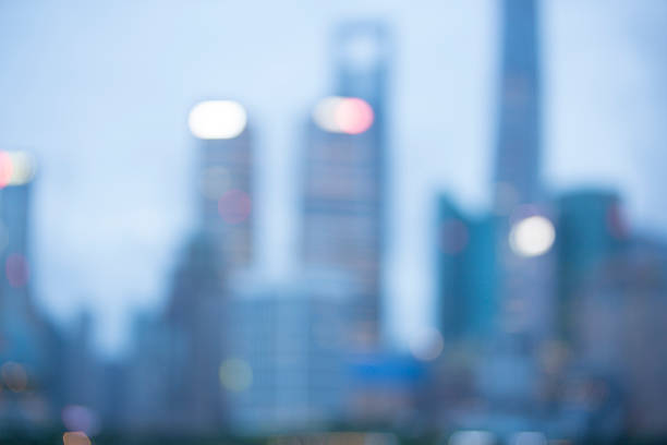 Blurred backgroud of Shanghai building in the morning