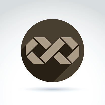 Infinity Symbol Raki Ribbon Vector Ribbon Shaped In An Infinity Symbol Illustration Stock ...