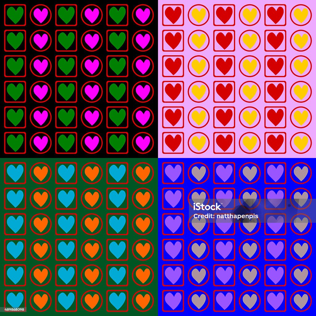 Heart 2 Pattern Background Heart Background Heart Pattern Stock Illustration - Download Image Now ...