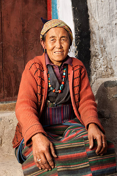 istock Tibetan woman, Lo Manthang, Upper Mustang 489868492