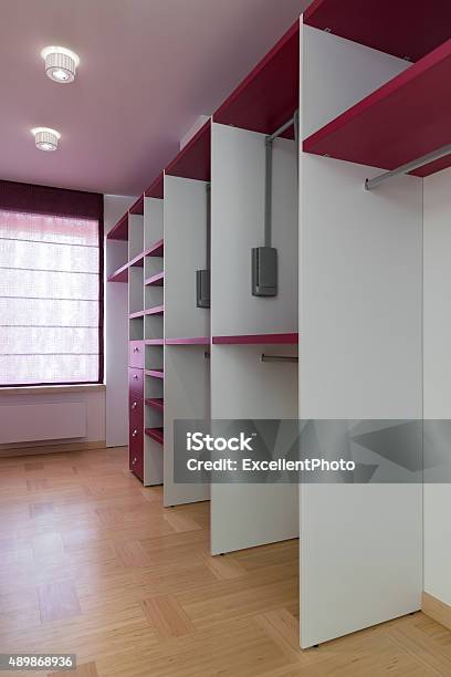 Wardrobe Interior Stock Photo - Download Image Now - 2015, Closet, Coathanger