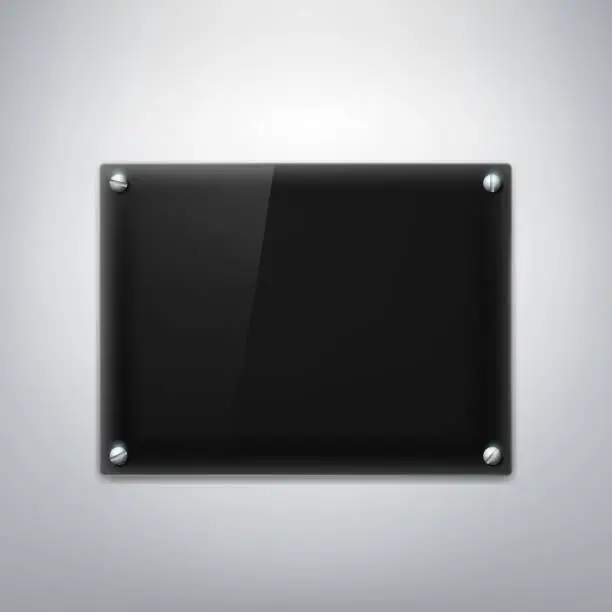 Vector illustration of Black plate