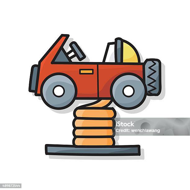 Toy Car Doodle Stock Illustration - Download Image Now - 2015, Child, Cute
