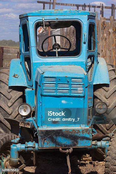Old Tractor Stock Photo - Download Image Now - 2015, Aging Process, Agricultural Machinery