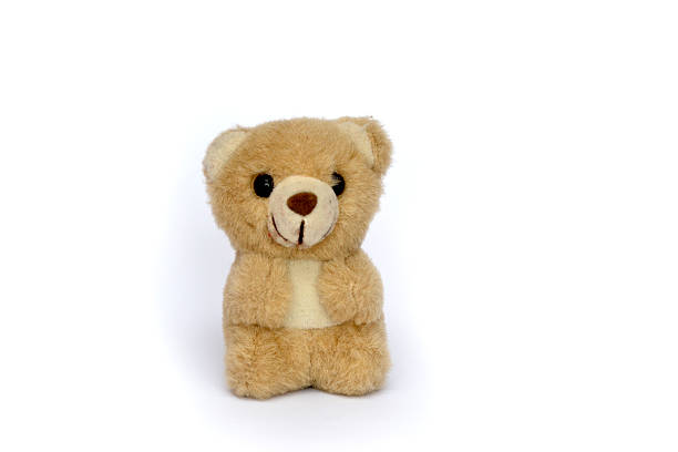 istock Toy teddy bear isolated on white background 489897148