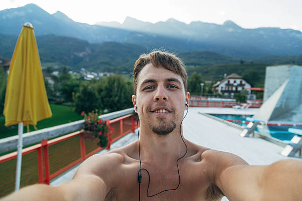 istock hansome young man make selfie on holiday in Italy 489898580