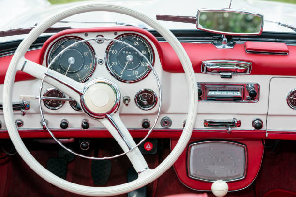 istock Interior of Old Car 489902534