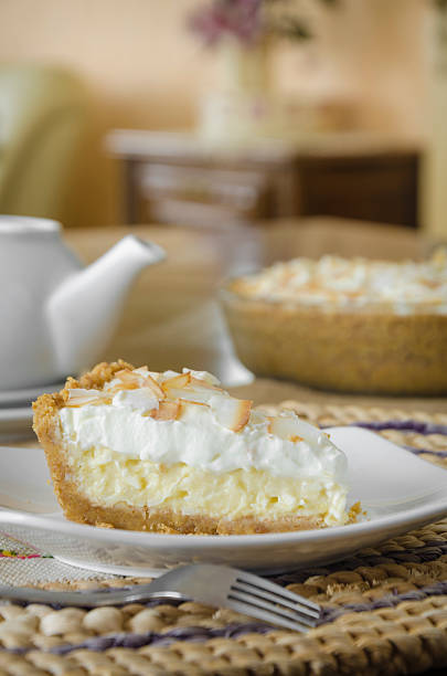 istock Homemade coconut cream pie 489902834