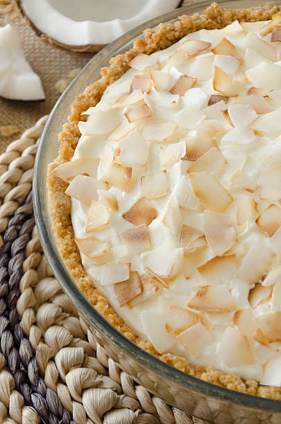 istock Homemade coconut cream pie 489902924