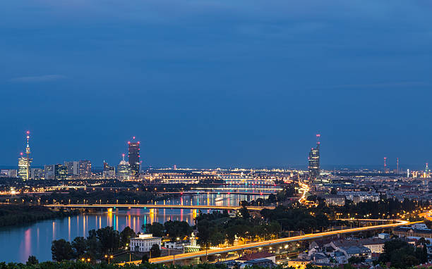 istock Buildings and Bridges Near the Danube River, River 489904000