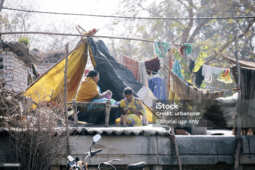 New Delhi Bidonville - Photo de Mal-logés libre de droits