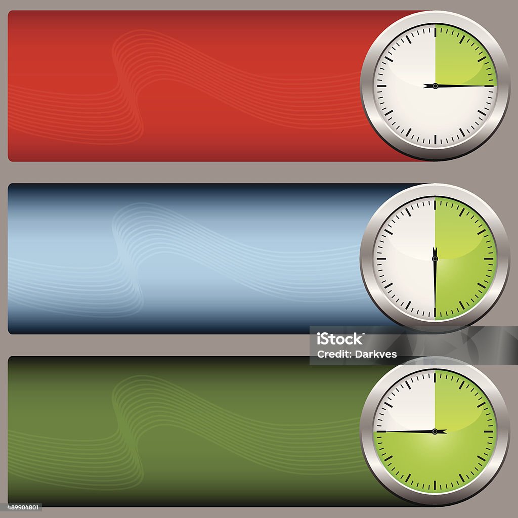 Time Trigger Banner Timer Banners Stock Illustration - Download Image Now - Accuracy ...