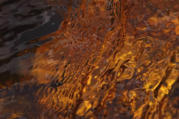 istock Gold and brown water from moors 489905187