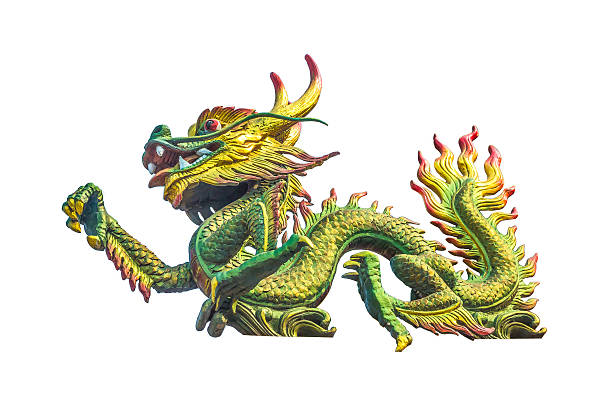 istock Dragon statue on the Chinese temple roof 489905836