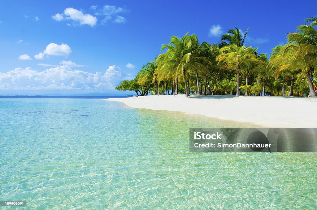 Paradise Beach on beautiful island White beach on beautiful island Belize Stock Photo