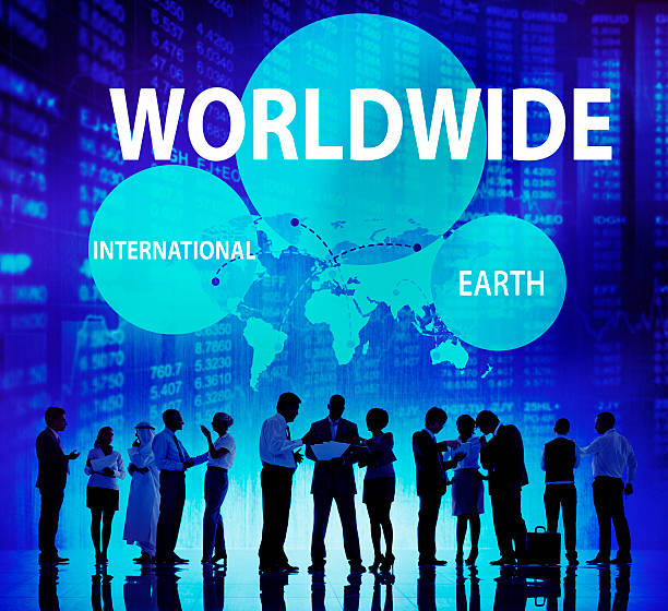 istock Worldwide International Earth Networking Connection Concept 489906978