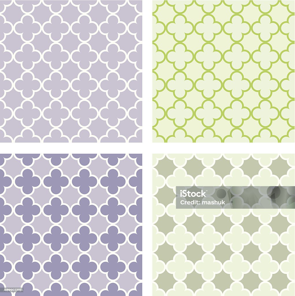 Quartrafore Pattern Quatrefoil Seamless Pattern Stock Illustration - Download Image Now ...