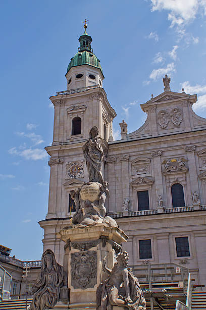 istock Marian column in front of the Basilica of St. Peter. 489908111