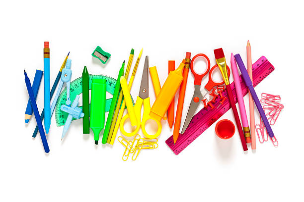istock School supplies on white background 489909394