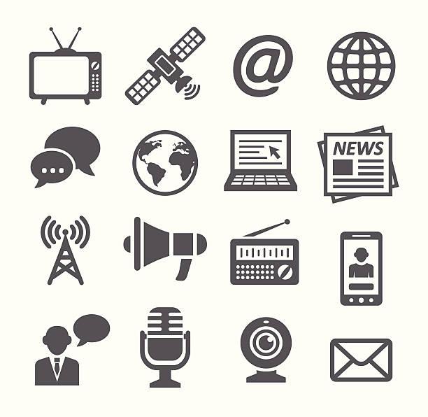 Media Icons Media Icons radio stock illustrations