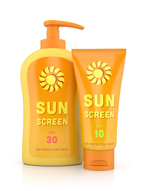 istock Bottle and tube of sunscreen 489910787