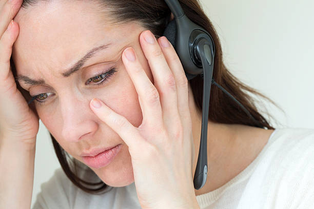 istock Business Customer Service Person Looking Stressed 489910815