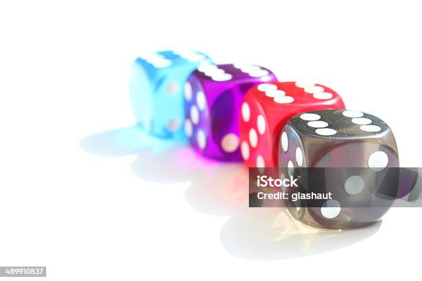 Cube Row Stock Photo - Download Image Now - Awe, Blue, Casino