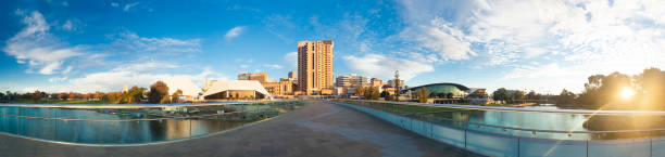 istock High resolution panorama of Adelaide city at sunset 489910861