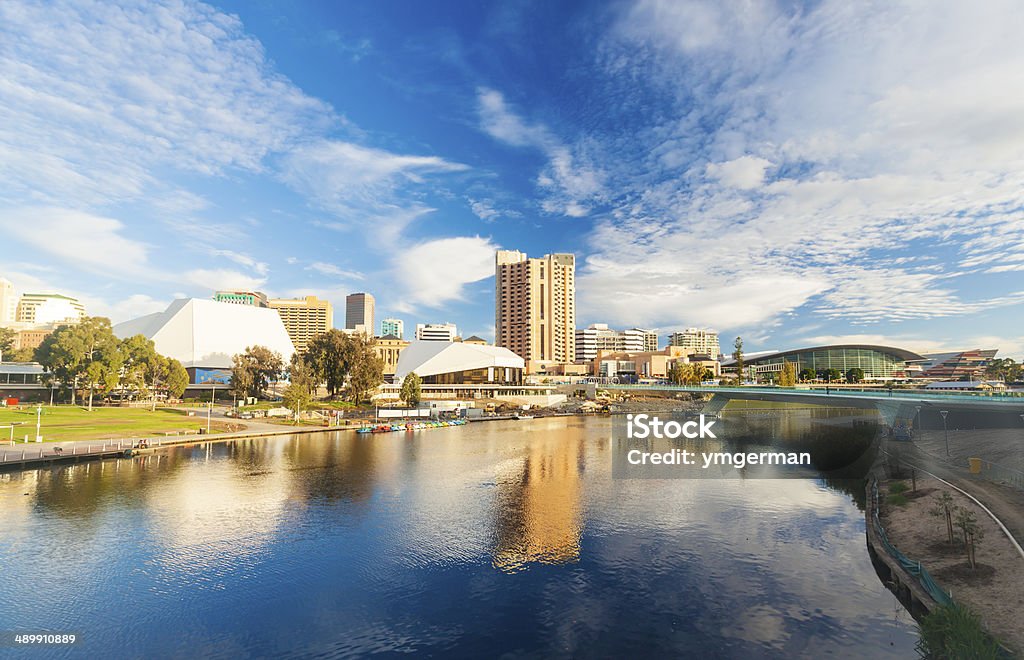 Adelaide city centre across the River Torrens Adelaide Stock Photo