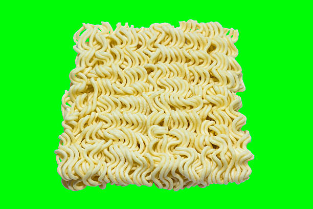 istock block of uncooked Ramen Noodles Isolated 489911258